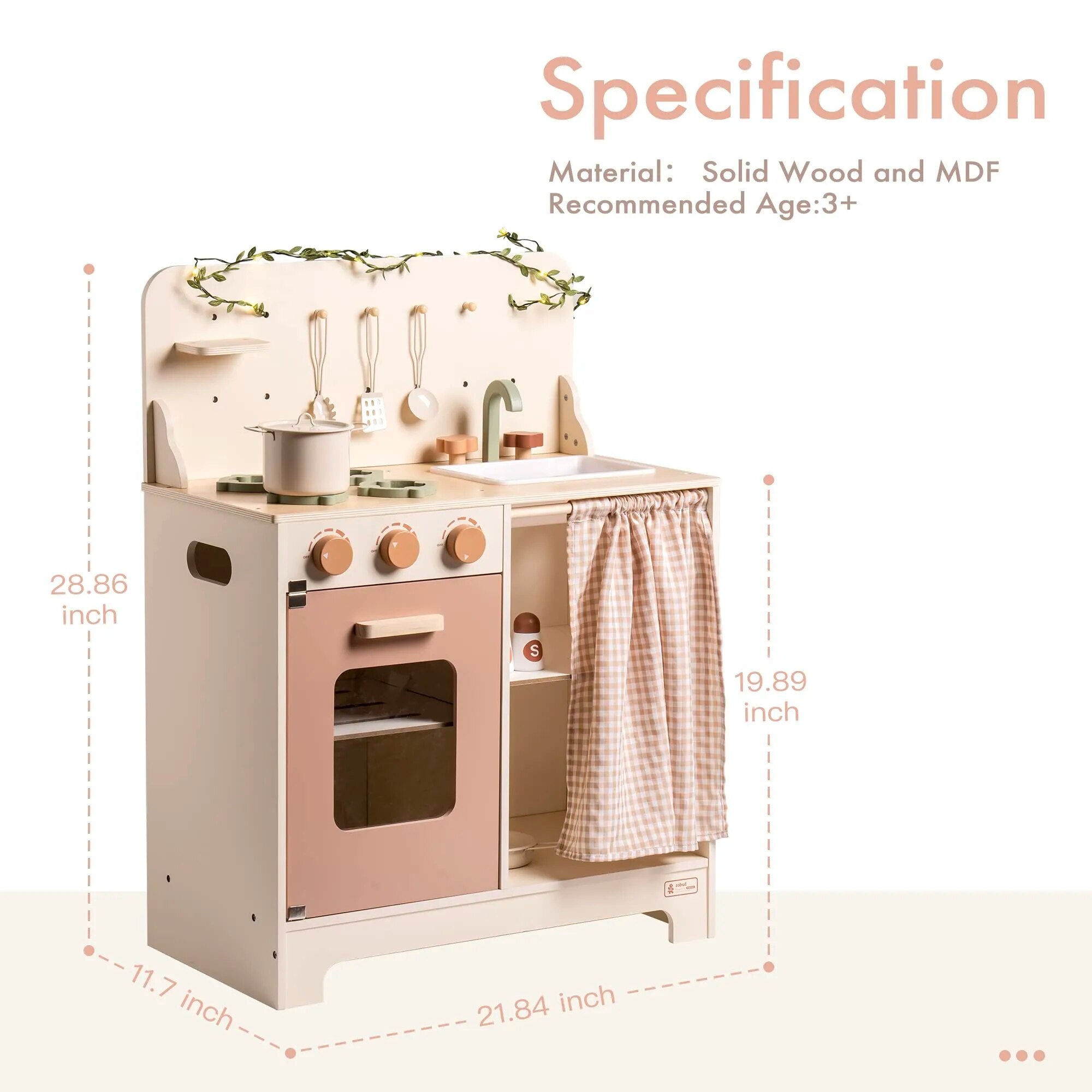 Solid wood play best sale kitchen