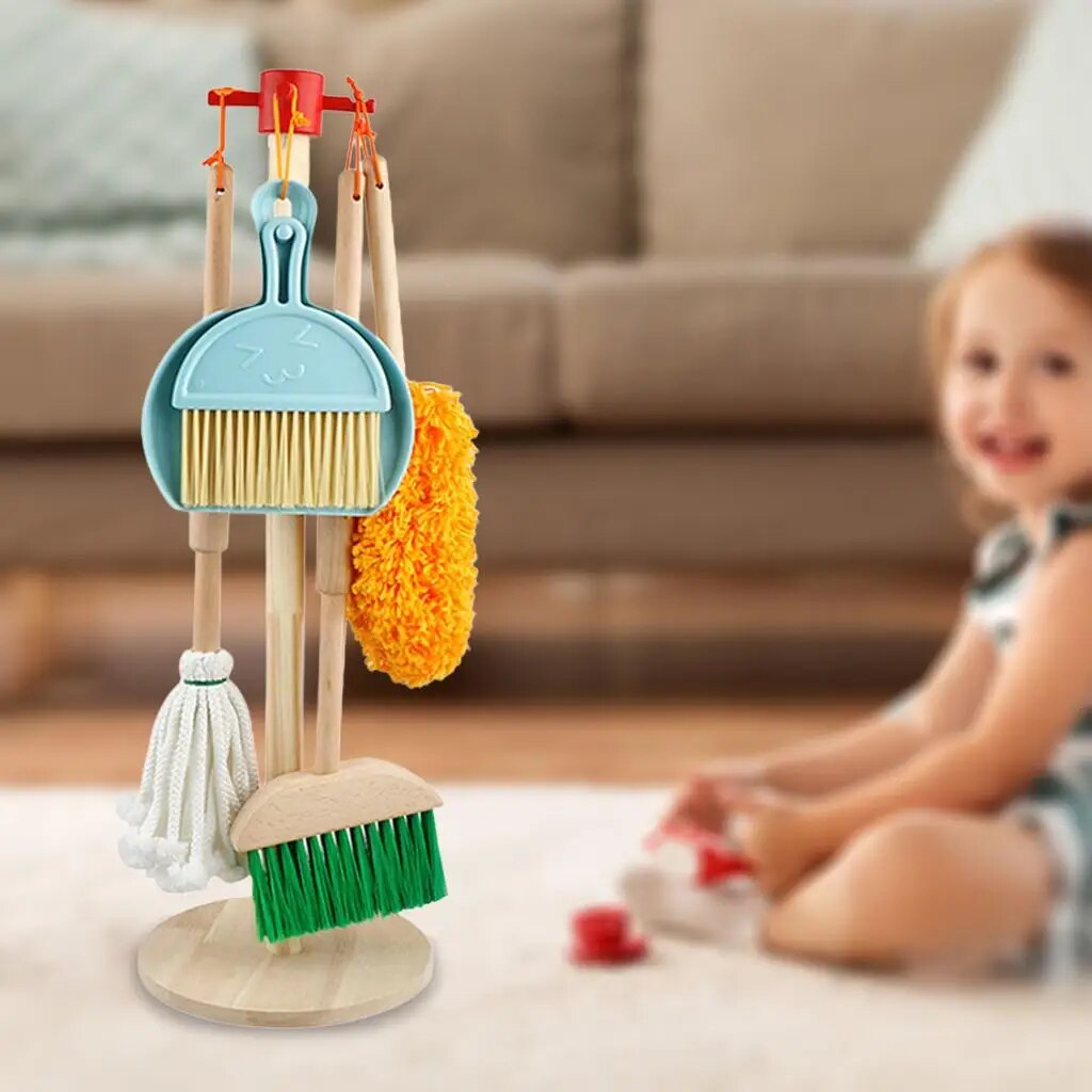 Dust Sweep Mop Toy Cleaning Set Walmart Pack And Play Melissa Doug