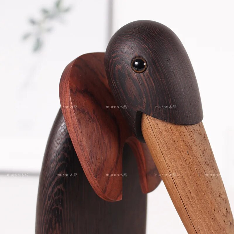 Figuren Ornament Kreative Puppe Pinguin Dekoration Einfache Holz Home Desktop Dekoration Urlaub Geschenk