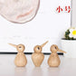 Figurines Creative Wooden Crafts Bird Home Ornaments Girlfriend Gifts Cute Desktop Ornaments