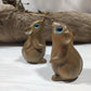 Woodcarving DIY cat and mouse ornaments creative cute jewelry pendant gift home decoration