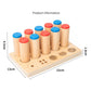 Montessori Wooden Toy Tactile Board Matching Sorting Game Auditory Training Children Sensory Toys Early Education Teaching Aids