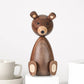 Denmark Wooden Brown Bear Family Gifts/Crafts/Toys Wood Squirrel Home Decorative Figurines High Quality Nordic Design Room Decor