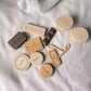 Montessori Oyuncakları Ahşap Oyuncaklar El Yapımı Bisküvi Çikolatalı Puding Dim Sum Ihlamur Ağacı Kütük Çocuk Öğrenme Oyuncaklar Eğitici Duyusal 