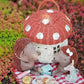 Rattan Mushroom Baskets Cute Handwoven Storage Bags Picnic Basket with Straw Decorative Rattan Shoulder Bags Kids Organizer Box
