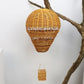Dayanıklı Dokuma El dokuması Rattan Sıcak Hava Balonu Ev Dekor için Çocuk Odası Dekorasyon Kolye El Yapımı Balon El Sanatları Fotoğraf Sahne 