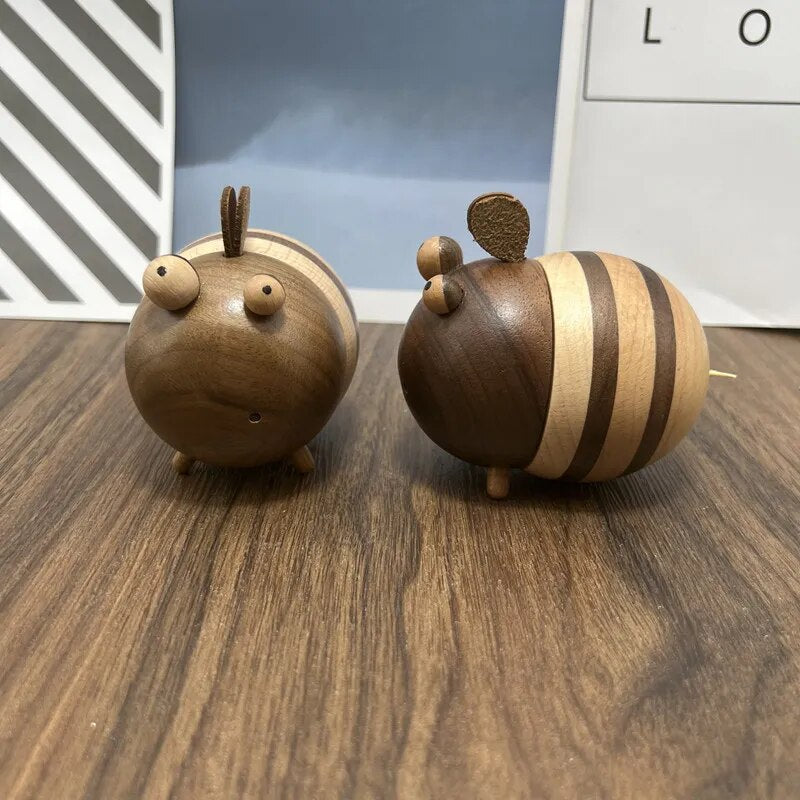 Wooden Toothpick Box Toothpick Dispenser Bee Shape Toothpick Holder Friends Gift Home Decor And Dining Room Decoration