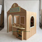 Wooden School Playhouse + Furnitures for Kids | Personalized 25+ Themes | All-Inclusive Turnkey Project