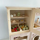 Handcrafted Wooden Play Kitchen + Refrigerator  (doors with window) | Scandinavian Design - Birch