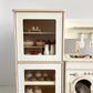 Handcrafted Wooden Play Kitchen + Refrigerator  (doors with window) | Scandinavian Design - Birch