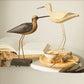 Sanatsal Yaratıcı İskandinav Ahşap Uzun bacaklı Su Kuşları Kuş Boyalı Süs Ahşap Oyma El Sanatları Ofis Masaüstü Dekorasyon Hediye 