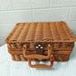 Woven Rattan Suitcase with Hand Gift Box Rattan Cosmetic Storage Box Wicker Rattan Picnic Laundry Baskets Home Storage Baskets
