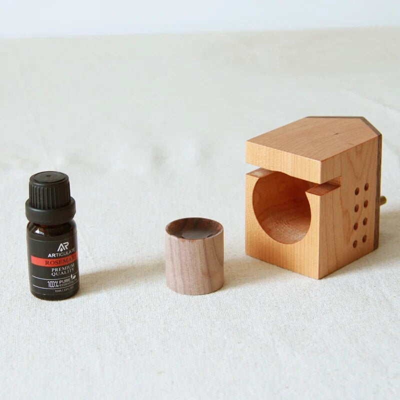 Räuchergefäß im japanischen Stil, kleines Haus, kreative Holzminiaturen, Geschenkkabine, Aromadiffusor für Heimdekoration, Handarbeit 