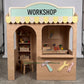 Wooden Workshop Playhouse + Furnitures for Kids | Personalized 25+ Themes | All-Inclusive Turnkey Project