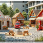 Customizable Wooden Play Town for Children: Unique Learning and Fun Spaces for Daycares, Play Cafes and Playhouses