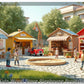 Customizable Wooden Play Town for Children: Unique Learning and Fun Spaces for Daycares, Play Cafes and Playhouses