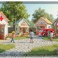 Customizable Wooden Play Town for Children: Unique Learning and Fun Spaces for Daycares, Play Cafes and Playhouses