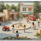 Customizable Wooden Play Town for Children: Unique Learning and Fun Spaces for Daycares, Play Cafes and Playhouses