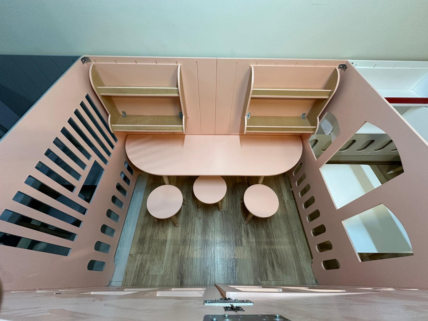 6-Piece Wooden Playhouse Village — SOLD! CAN BE REQUESTED AGAIN !  The product shown in the video is completely finished.  For special designs, please write to us.