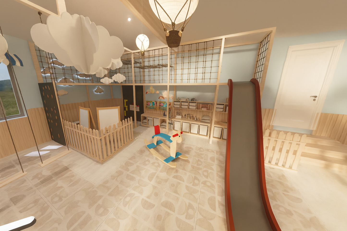 Children's Indoor Play Area Village – Full Service: 3D Design + Production + Delivery & Installation Options