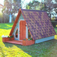 Wooden A-Frame Playhouse – Modern Triangle Cabin for Kids | Budget Friendly