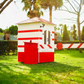 Wooden Security Playhouse with Barrier – Guard House for Kids | Budget Friendly