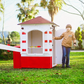 Wooden Security Playhouse with Barrier – Guard House for Kids | Budget Friendly