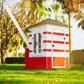 Wooden Security Playhouse with Barrier – Guard House for Kids | Budget Friendly