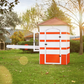 Wooden Security Playhouse with Barrier – Guard House for Kids | Budget Friendly
