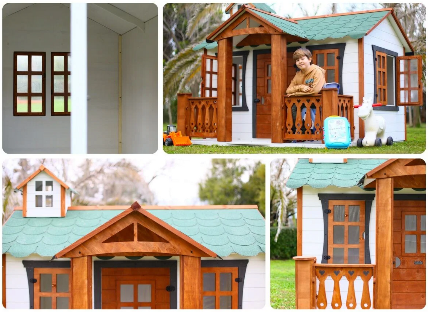 Wooden Playhouse – Beylerbeyi Model | Budget Friendly