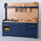 Pinnacle of Quality : Custom-Designed Wooden Play Kitchens Blue