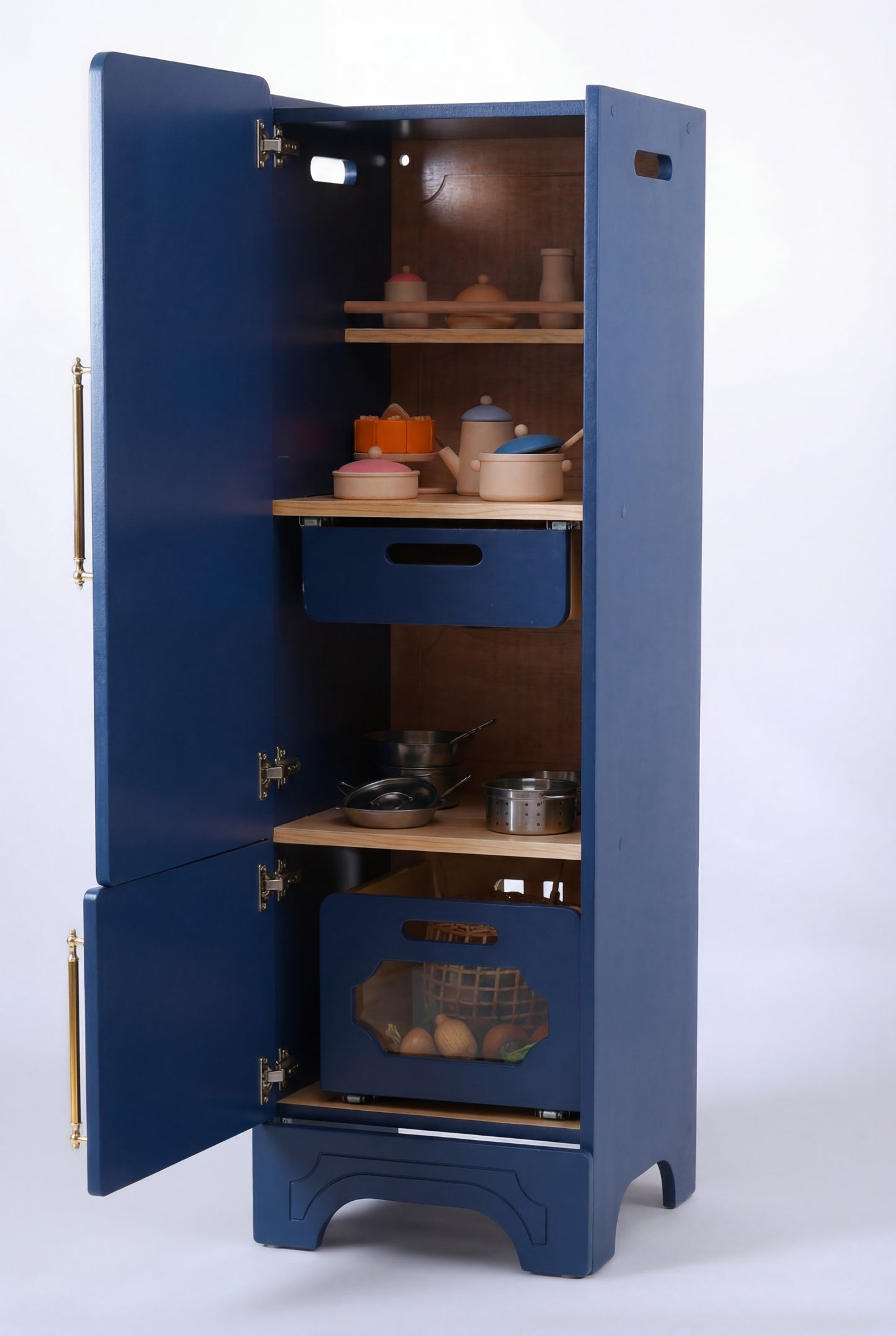Pinnacle of Quality : Custom-Designed Wooden Play Kitchens Blue