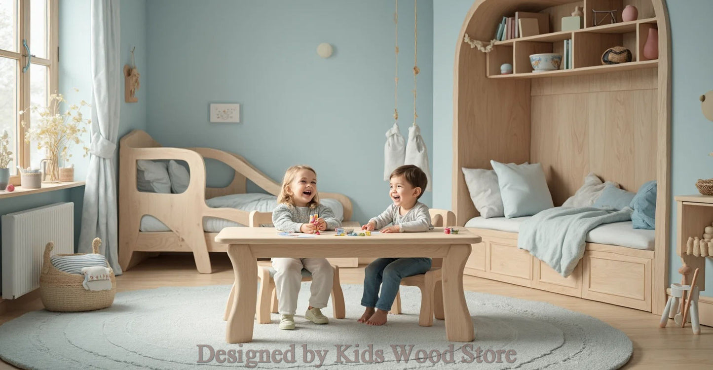 Anpassbare Kinderzimmer im skandinavischen Stil | Kids Wood Store