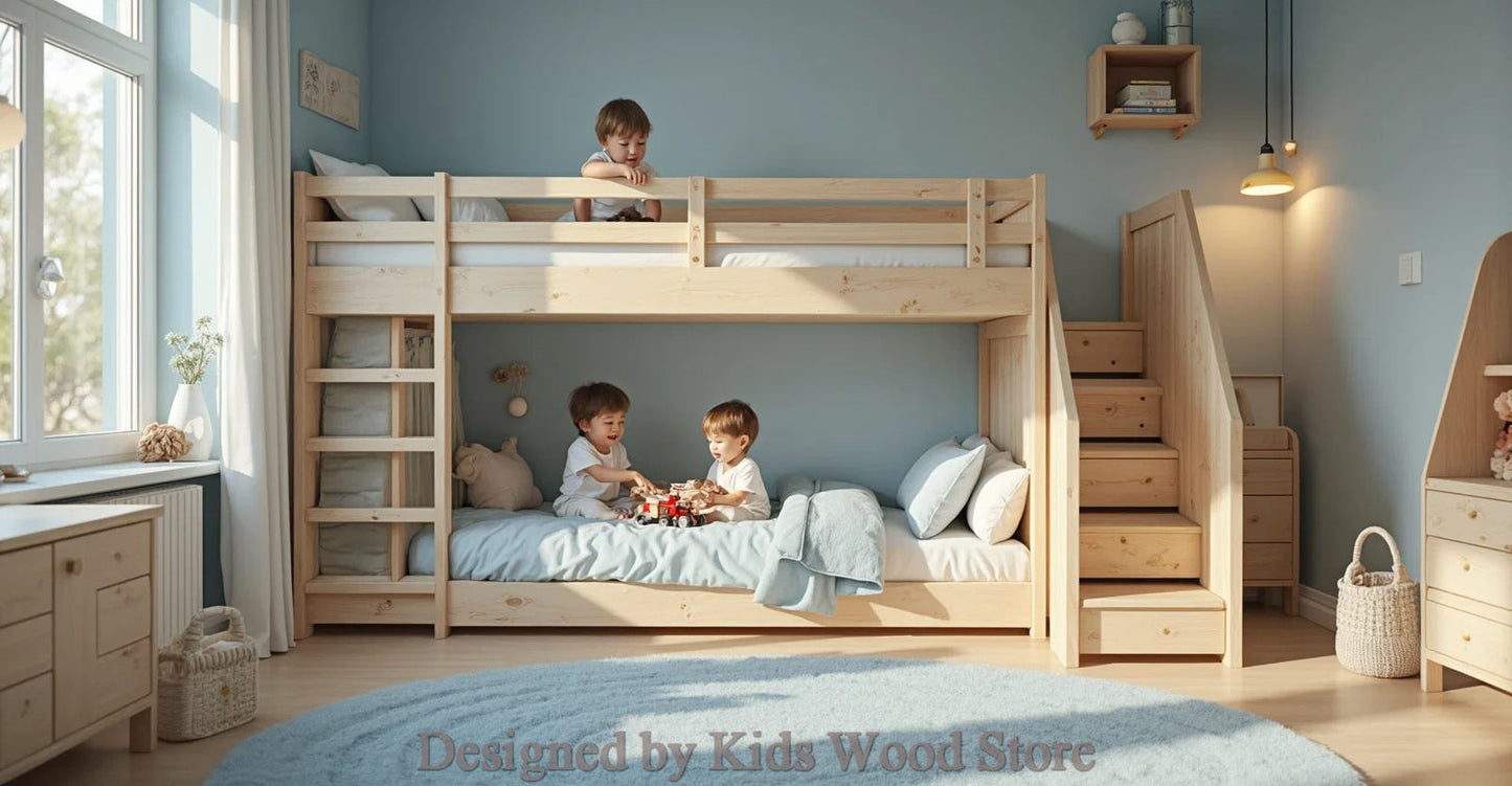 Anpassbare Kinderzimmer im skandinavischen Stil | Kids Wood Store