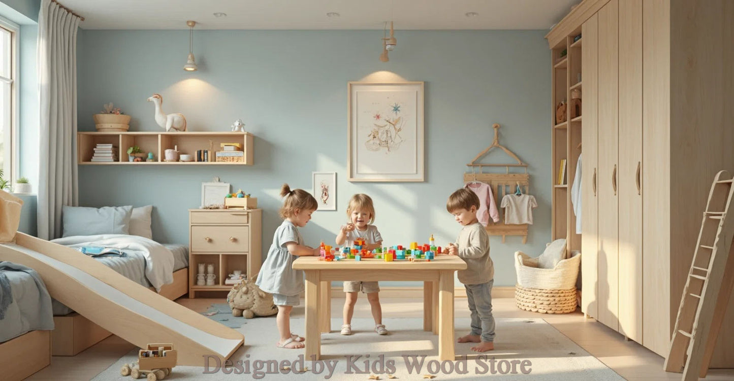 Anpassbare Kinderzimmer im skandinavischen Stil | Kids Wood Store