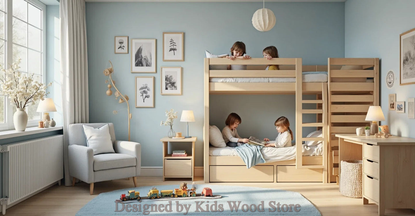 Anpassbare Kinderzimmer im skandinavischen Stil | Kids Wood Store