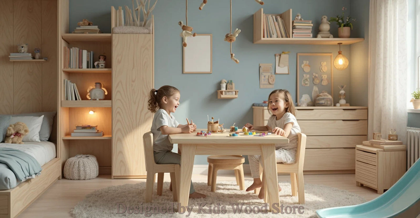 Anpassbare Kinderzimmer im skandinavischen Stil | Kids Wood Store