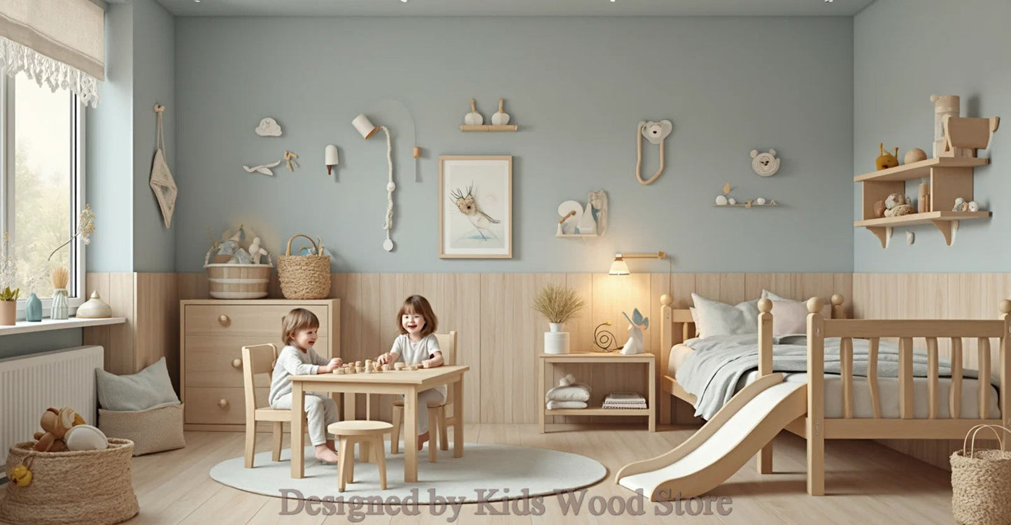 Anpassbare Kinderzimmer im skandinavischen Stil | Kids Wood Store