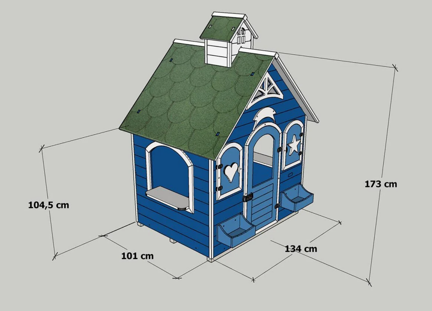 Bodrum Holzspielhaus – Hochwertiges Outdoor-Spielhaus für Kinder | Budgetfreundlich