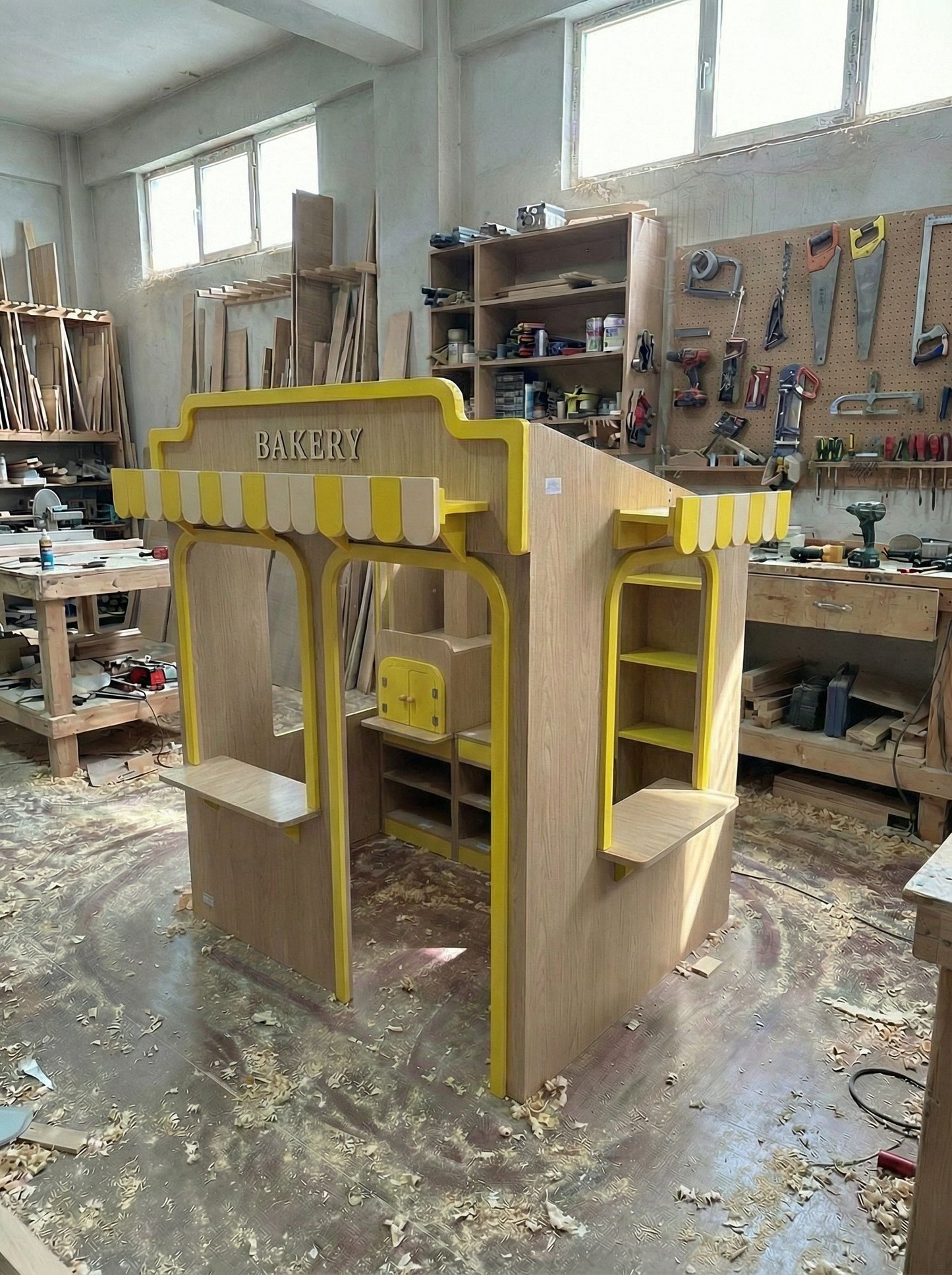 Kids Play Village 6-in-1 | Ice Cream, Pet Hospital , School, , Bakery ,Café & Market