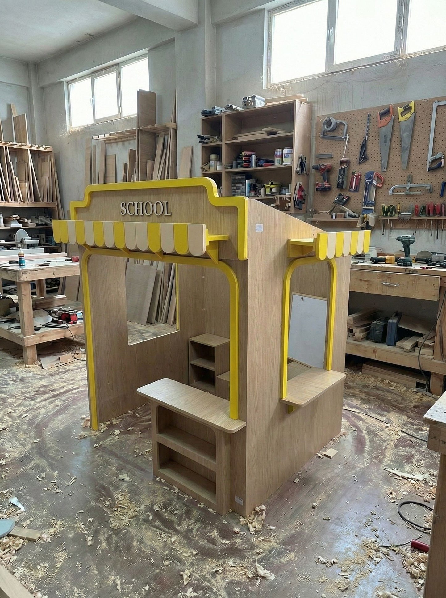 Kids Play Village 6-in-1 | Ice Cream, Pet Hospital , School, , Bakery ,Café & Market