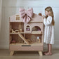 Grand Wooden Dollhouse with Furniture and Accessories | Scandinavian Design - Birch