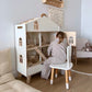 Grand Wooden Dollhouse with Furniture and Accessories | Scandinavian Design - Birch