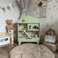 Grand Wooden Dollhouse with Furniture and Accessories | Scandinavian Design - Birch