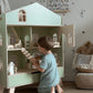 Grand Wooden Dollhouse with Furniture and Accessories | Scandinavian Design - Birch