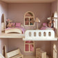 Grand Wooden Dollhouse with Furniture and Accessories | Scandinavian Design - Birch