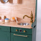Pinnacle of Quality : Custom-Designed Wooden Play Kitchens Green