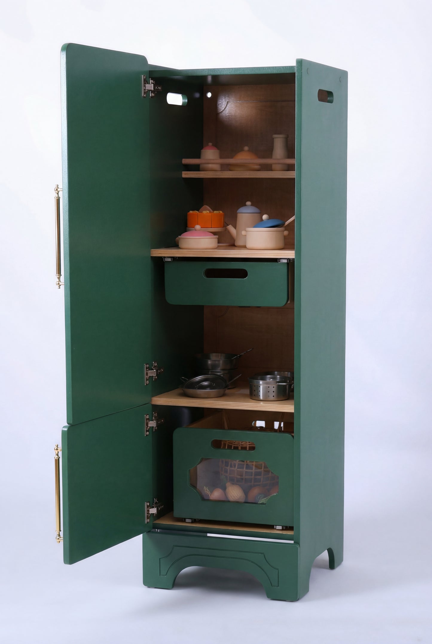 Pinnacle of Quality : Custom-Designed Wooden Play Kitchens Green