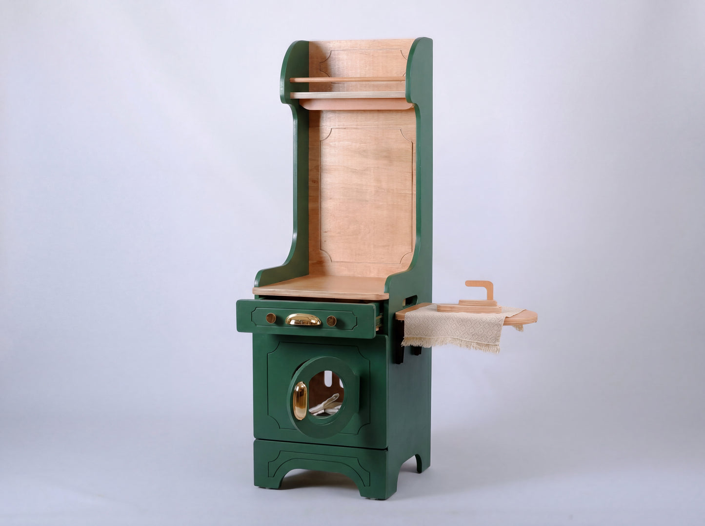 Pinnacle of Quality : Custom-Designed Wooden Play Kitchens Green