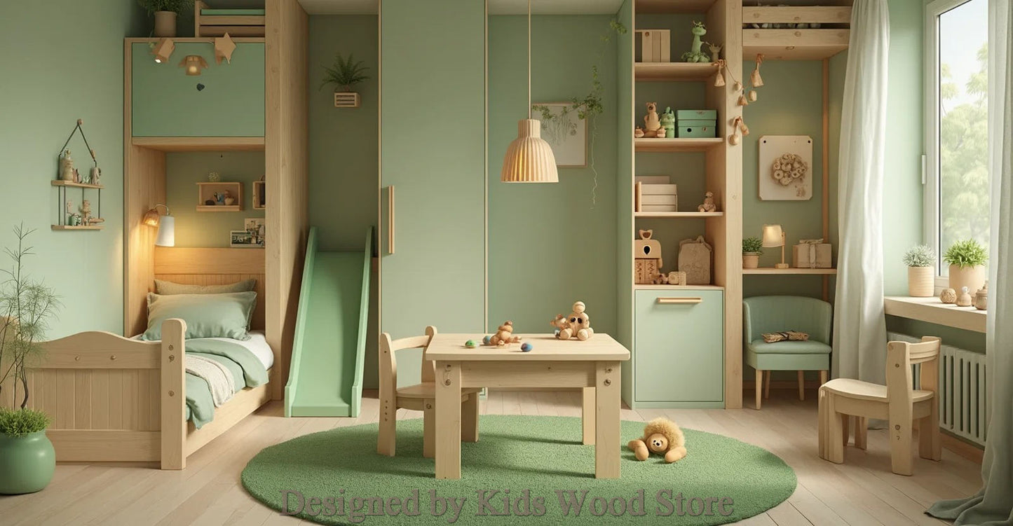 Anpassbare Kinderzimmer im skandinavischen Stil | Kids Wood Store